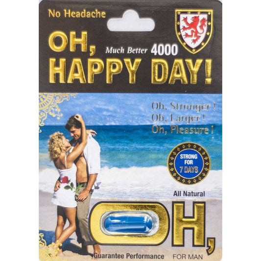 Oh Happy Day 4000 – 7 Days Libido Enhancement Pill