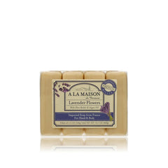 Plant-based lavender flower soap bars by A La Maison for soft refreshed skin
