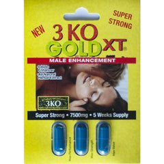 3 Ko Blue Xt Male Sexual Enhancer 2500mg Natural Herbal Extract One Pack