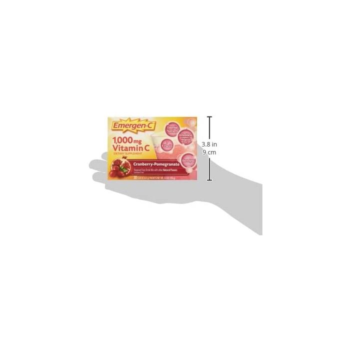 Emergen C 1000mg Vitamin C Powder Cranberry Pomegranate 30 Cnt 0.30oz