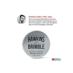 Close-up of Hawkins & Brimble Beard Balm showing creamy texture