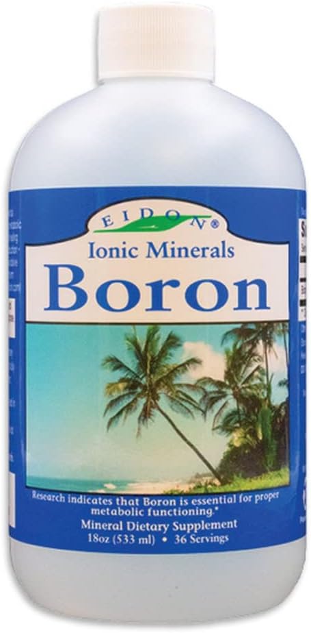 Eidon Ionic Minerals Boron 18 oz liquid mineral supplement bottle