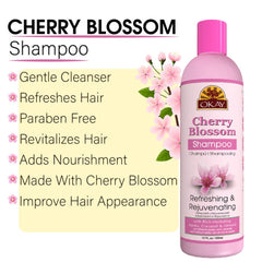 Cherry Blossom Shampoo by OKAY Pure Naturals for refreshing and rejuvenating hair care