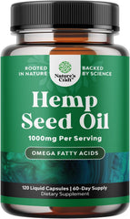 Nature's Craft Hemp Seed Oil Capsules product image for plant-based fatty acid support