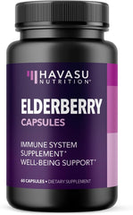 Elderberry extract capsules with antioxidant immune health support
