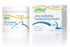 Alba Botanica Ultra Hydrating Cream dermatologist tested cruelty free packaging