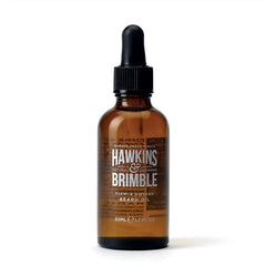 Hawkins & Brimble Elemi & Ginseng Beard Oil 50ml bottle with natural nourishing oils for beard care