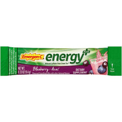 "Blueberry Acai flavored vitamin C and caffeine energy packets from Emergen-C"