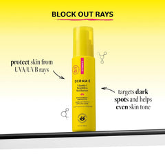 DERMA E Vitamin C facial cream with UVA UVB mineral sun protection