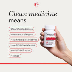 Dye-free fever reducer and pain medicine for adults by Genexa