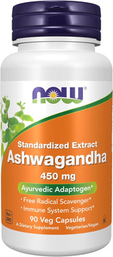 Ashwagandha 450 mg vegetarian capsules for Ayurvedic adaptogen support