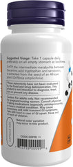 NOW Foods 5-HTP 50 mg supplement with Griffonia seed extract, 90 capsules.