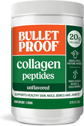 Bulletproof collagen powder jar with unflavored keto-friendly protein formula