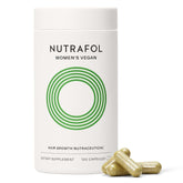 Nutrafol Women’s Vegan hair growth supplement bottle with 120 capsules