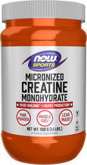 Micronized Creatine Monohydrate Powder 500 g bottle front view