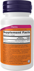 NOW Vitamin D-3 high potency supplement bottle with 30 softgels
