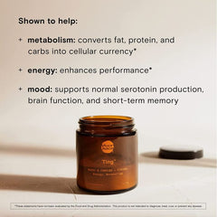 Moon Juice Ting B Complex Ginseng Metabolism Powder Supplement 1.7 Oz