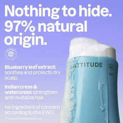 ATTITUDE Extra Gentle Unscented Shampoo for sensitive scalp and daily hair care