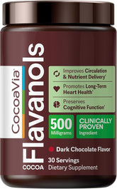 CocoaVia cocoa powder supplement for healthy blood flow and cognitive wellness