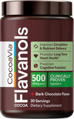 CocoaVia cocoa powder supplement for healthy blood flow and cognitive wellness