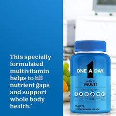 One A Day Men’s complete multivitamin supplement for adult men’s health