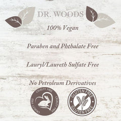 "Dr. Woods Pure Tea Tree Castile Soap – 32 oz bottle with shea butter for face, body, and home use"