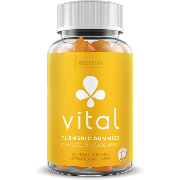 WellPath Vital Turmeric Curcumin C3 Complex 60 Vegan Gummies