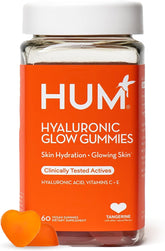 60-count HUM Hyaluronic Glow Gummies for Hydrated, Glowing Skin
