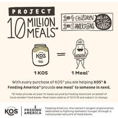 KOS Organic Plant Protein Powder Vanilla Flavored 39.15 Oz Vegan