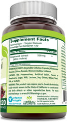 Herbal Secrets Grapeseed Extract 250mg – Non-GMO Antioxidant Support Supplement for Daily Wellness, Gluten-Free, Made in USA – 120 Veggie Capsules