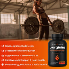 Nutra Champs vegan L-Arginine capsules for workout performance and stamina