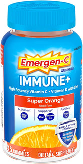 Emergen-C Immune+ gummies with antioxidants and B vitamins for immune health