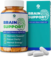Brain fog support supplement with natural nootropic ingredients in vegan capsules