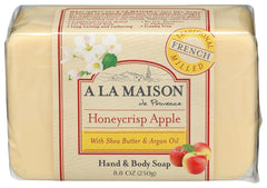 Plant-based Honey Apple Crisp bar soap with moisturizing formula and fresh scent