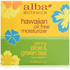 Alba Botanica Hawaiian Oil Free Moisturizer Aloe Green Tea 3 oz