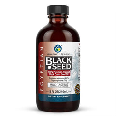 Amazing Herbs Egyptian Black Seed Oil – 8 oz bottle mild flavor, immune and digestive support