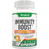 Amplicell Immunity Boost Elderberry Vitamin C 60 Caps Immune Defense