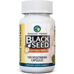 "Herbal supplement combining Nigella sativa and garlic for natural wellness support"