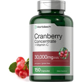 Horbaach Cranberry Concentrate 30000mg Vitamin C 150 Caps Gluten Free