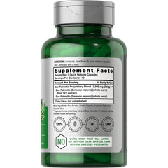 Horbaach Saw Palmetto Extract 3600mg 120 Gluten Free Capsules