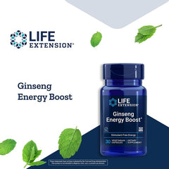 Life Extension Ginseng Energy Boost 30 Veggie Gluten Free Caps