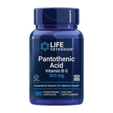 Life Extension Pantothenic Acid Vitamin B5 500mg 100 Vegetarian Caps