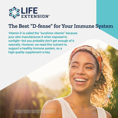 Life Extension Vitamin D3 25 mcg 1000 IU Softgels Bone Growth Support