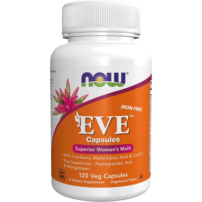 NOW Eve Superior Women's Multivitamin Iron Free 120 Veggie Caps