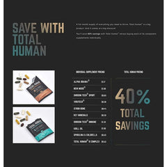Onnit Total Human Complete Supplement 60 Packs Day And Night Vitamins