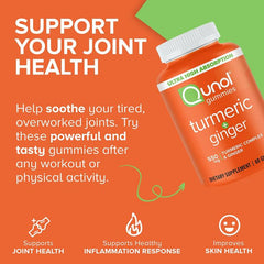 Qunol Turmeric Curcumin Complex 50g Ginger 550mg 60 Gummies