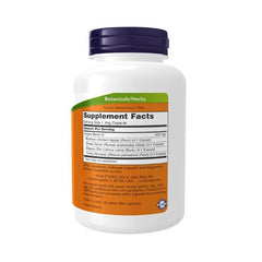 "Supplement Facts panel for NOW Ojibwa 180 capsules – 4:1 herbal extract formula"
