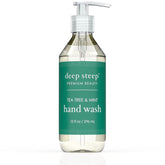 "Tea tree and peppermint essential oil hand wash – Deep Steep vegan formula"