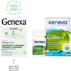 "Natural allergy remedy – Genexa acai-flavored chewables"