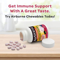 Airborne Vitamin C 1000mg Immune Support Berry 32 Chewable Tablets